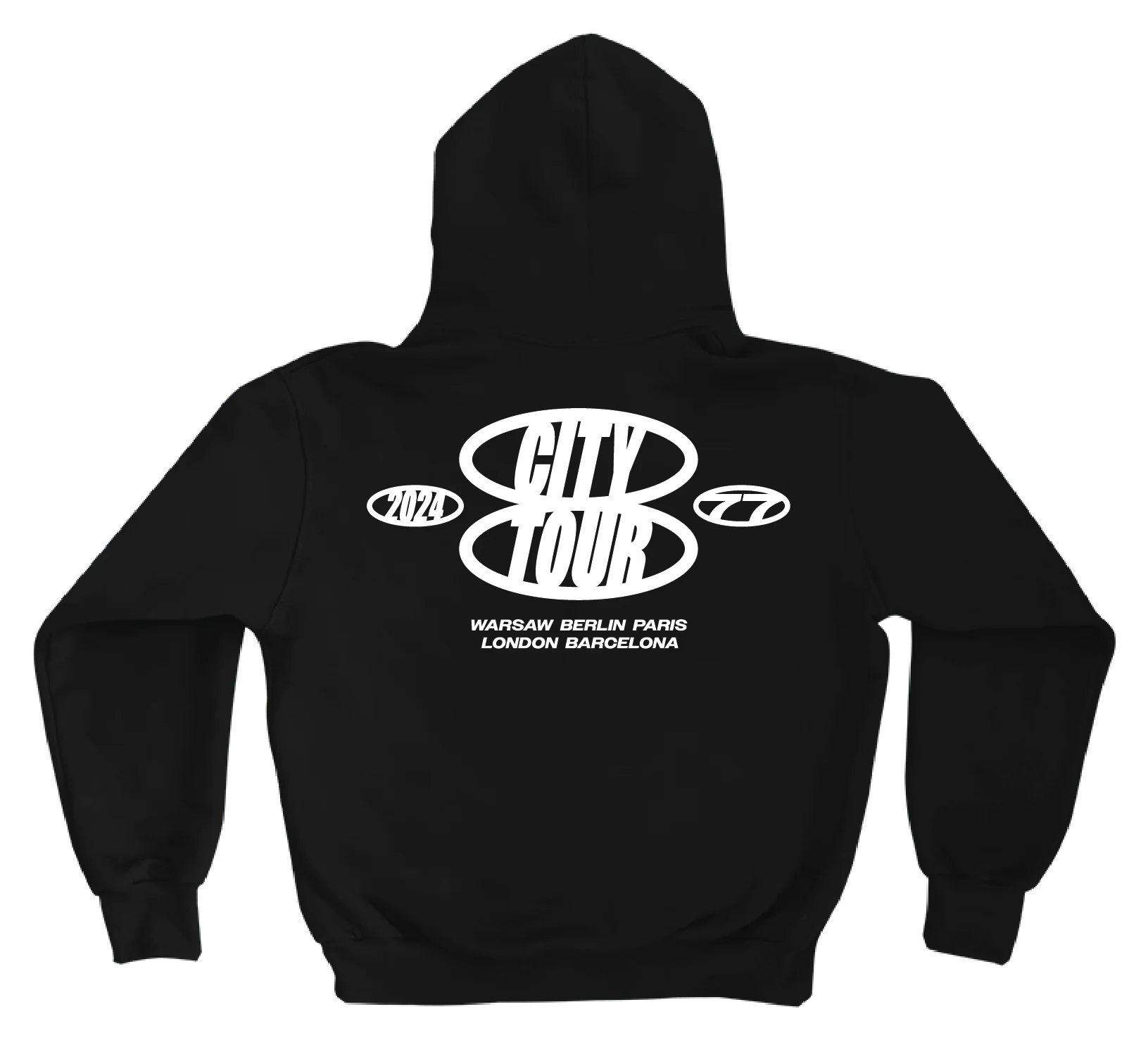 Team Hoodie, 7MORE7, CITY TOUR, 2024 – back
