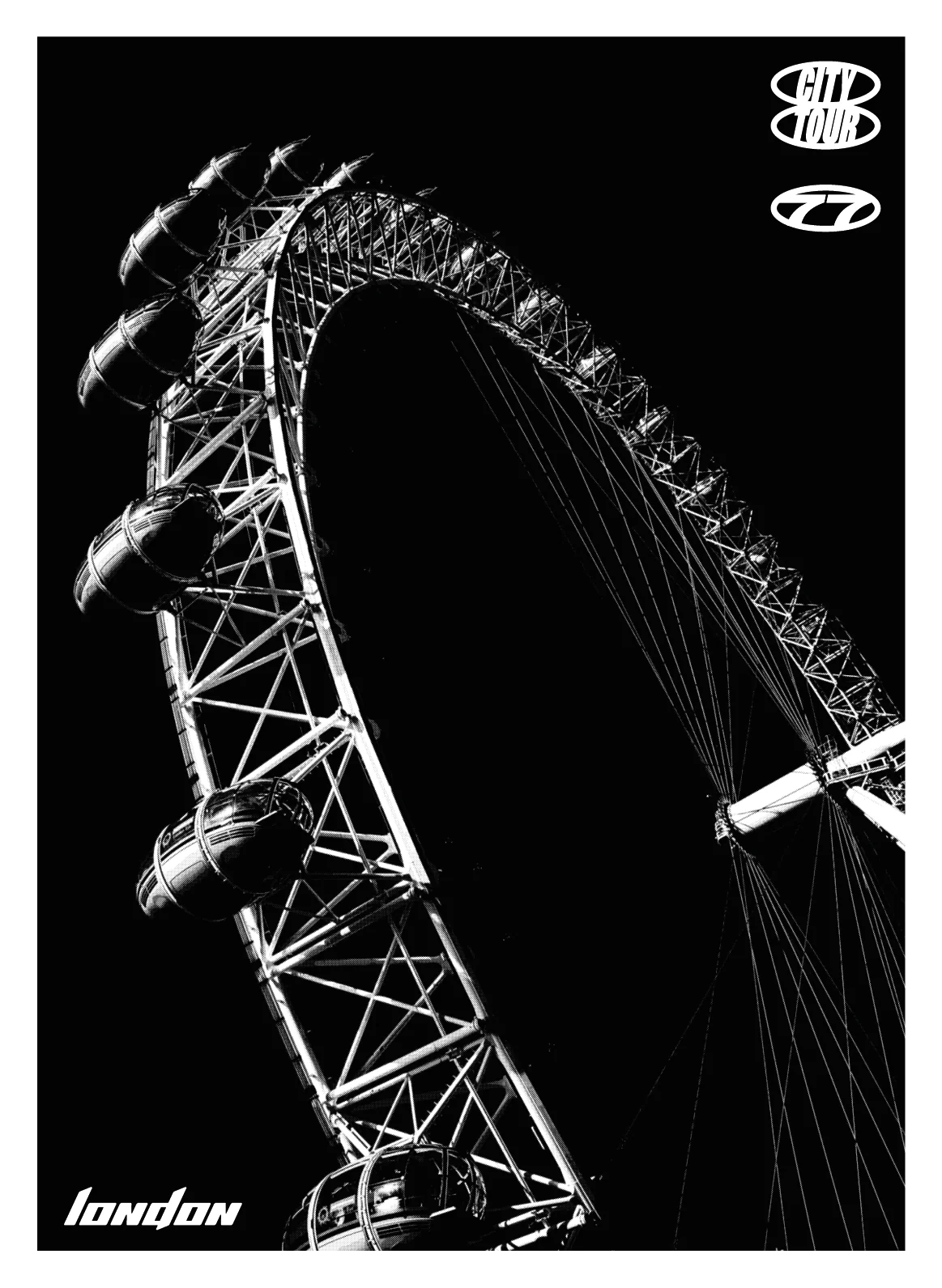 London Photo tee, 7MORE7, CITY TOUR, 2024 – back